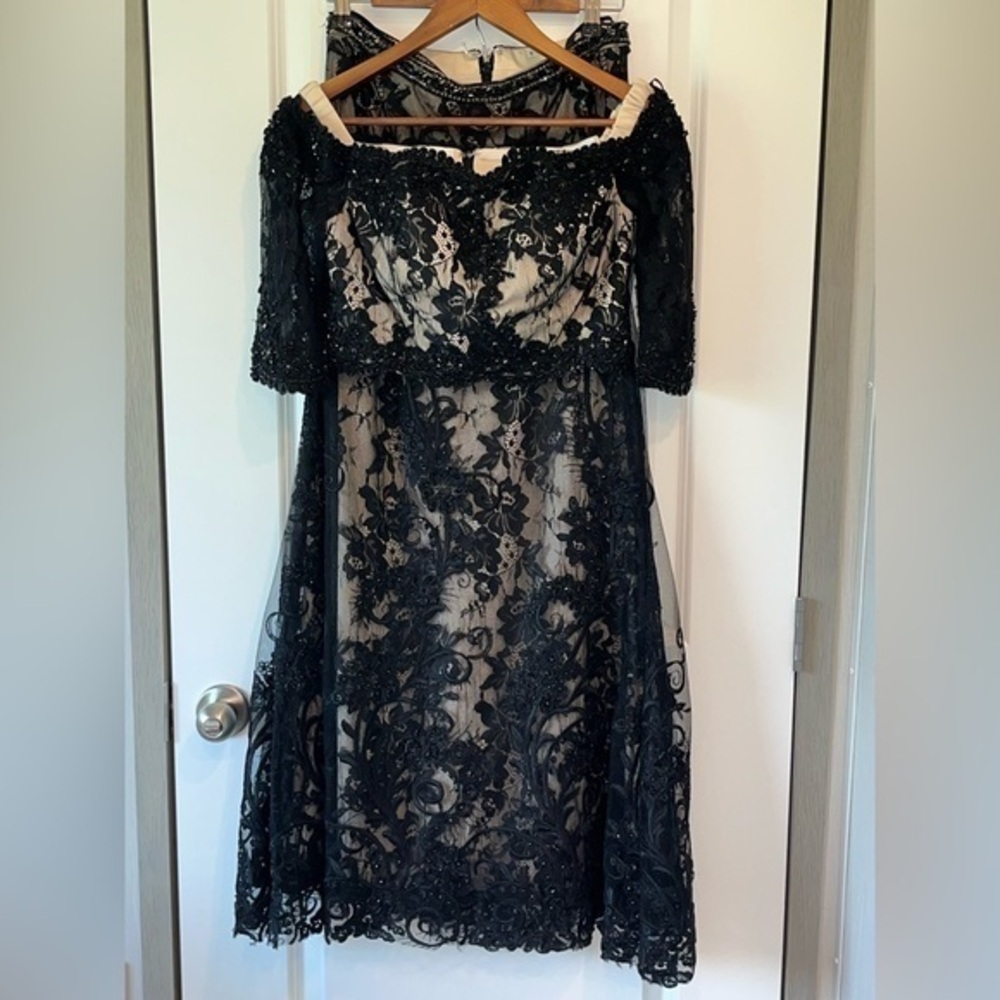 Jovani JVN Skirt/Crop Top Beaded And Embroidered 2 Piece Dress Set Size 8